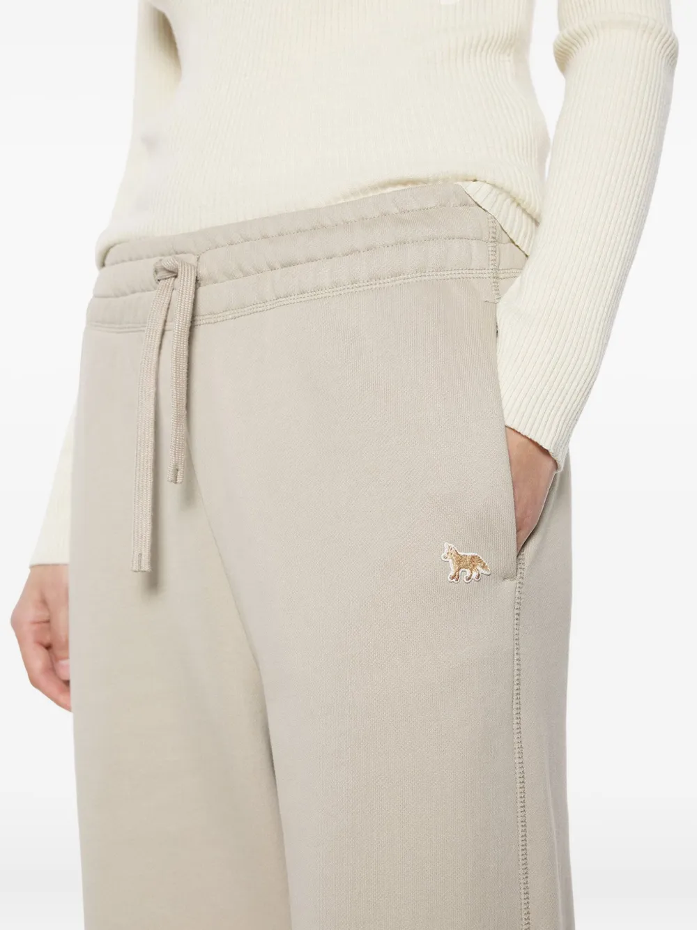 Maison Kitsuné Drawstring-detail Track Pants In Neutral