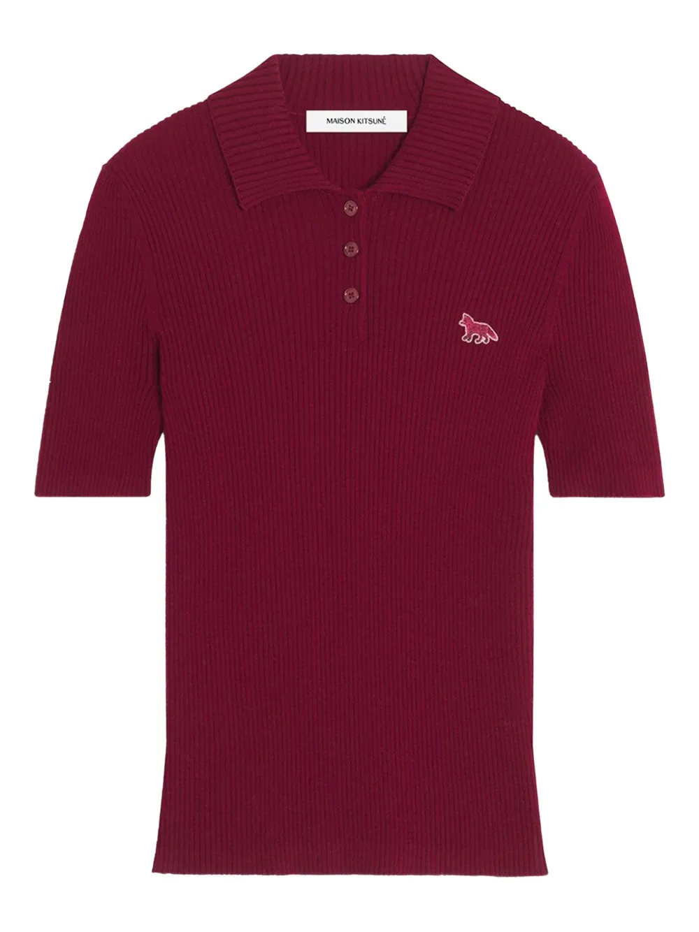 Maison Kitsuné フォックスモチーフ トップ - レッド