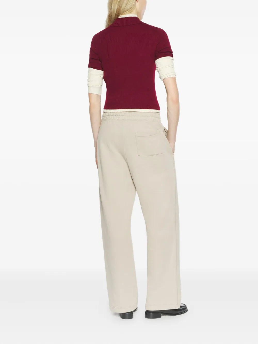 Maison Kitsuné Top met vossenpatroon Rood