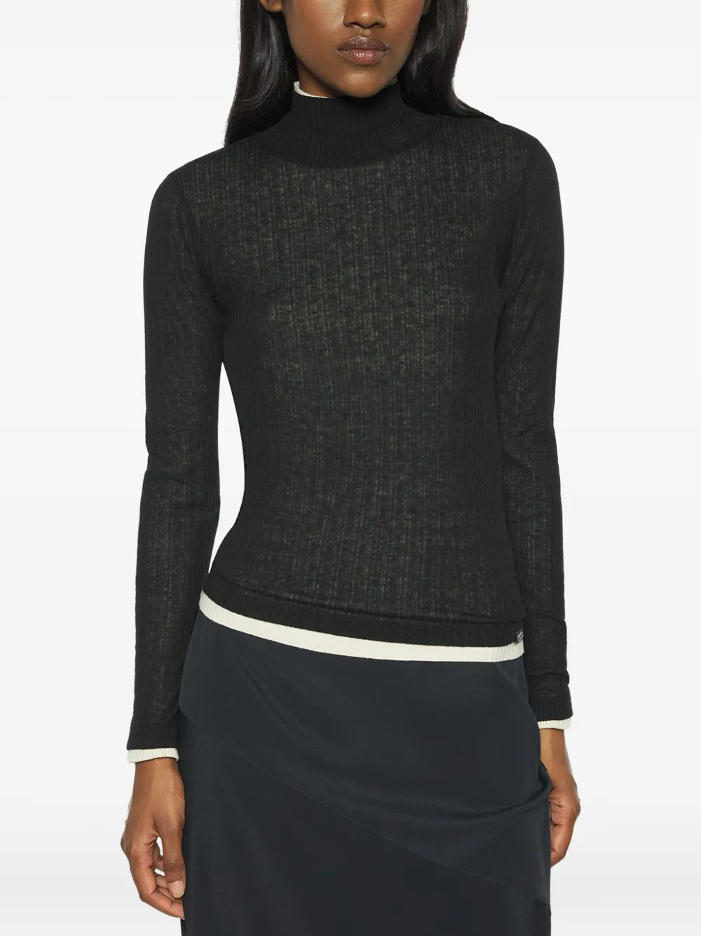 Maison Kitsuné Top met col Zwart