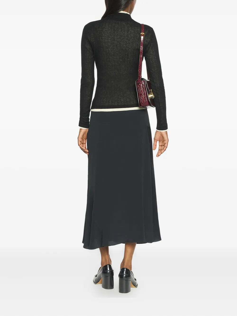 Maison Kitsuné Top met col Zwart