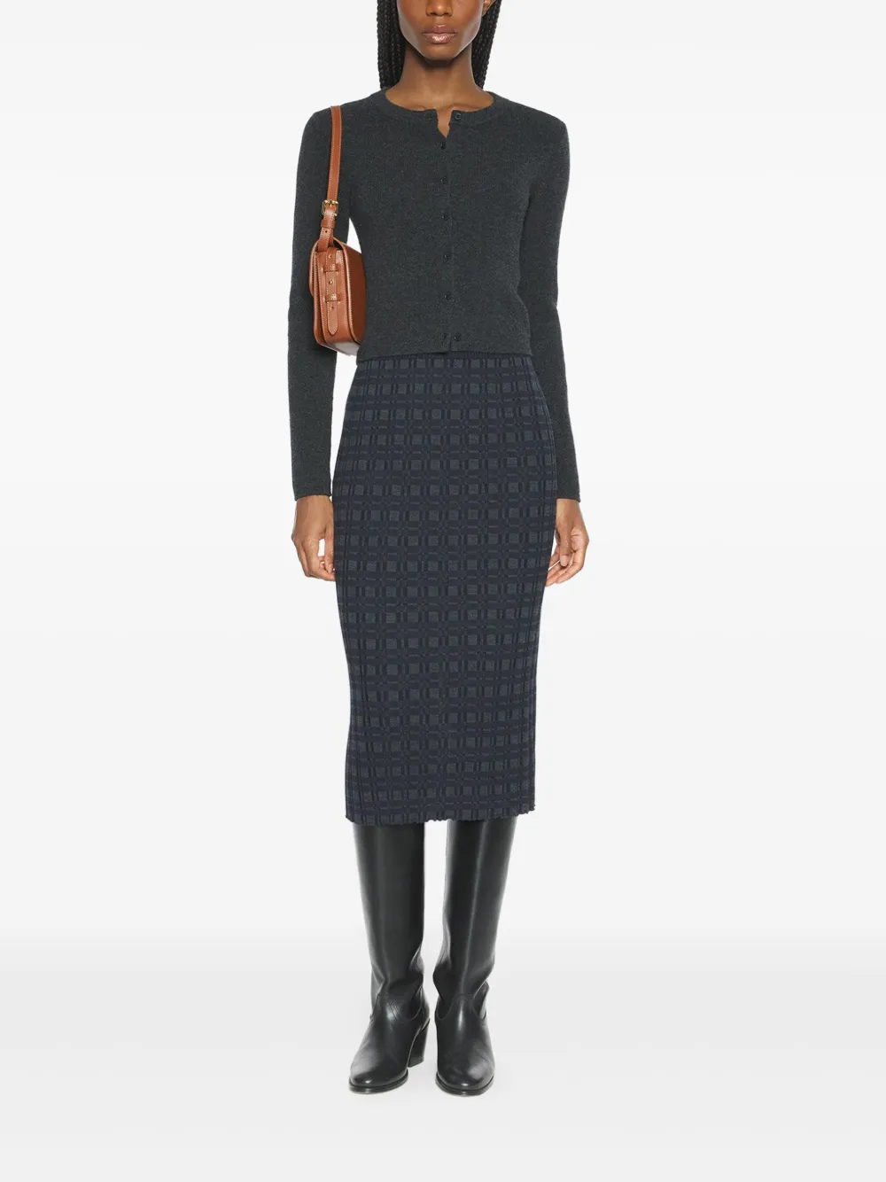 Maison Kitsuné Vest met lange mouwen en knopen Grijs