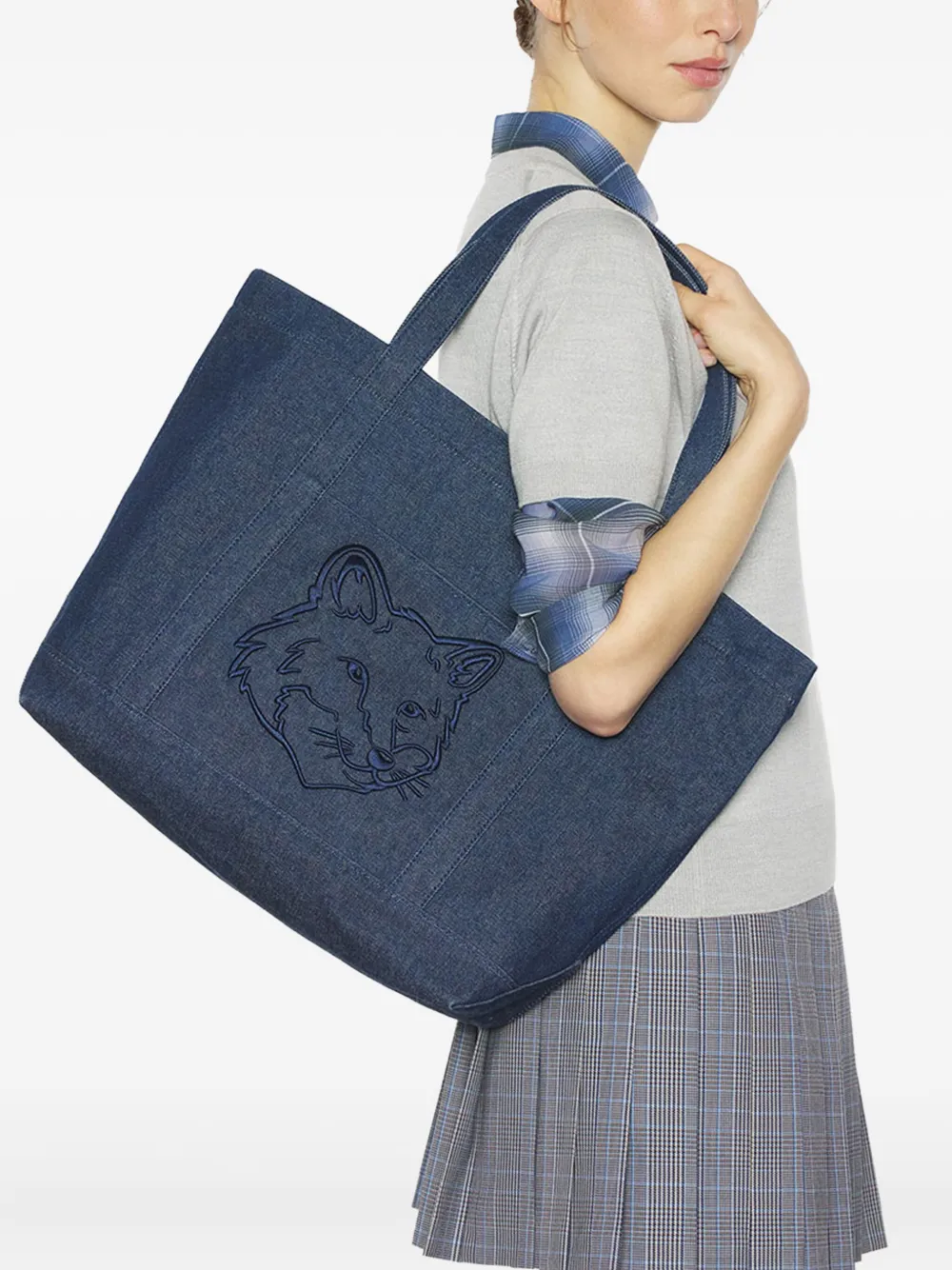 Maison Kitsuné large Fox Head tote bag | Hombre | Image 2