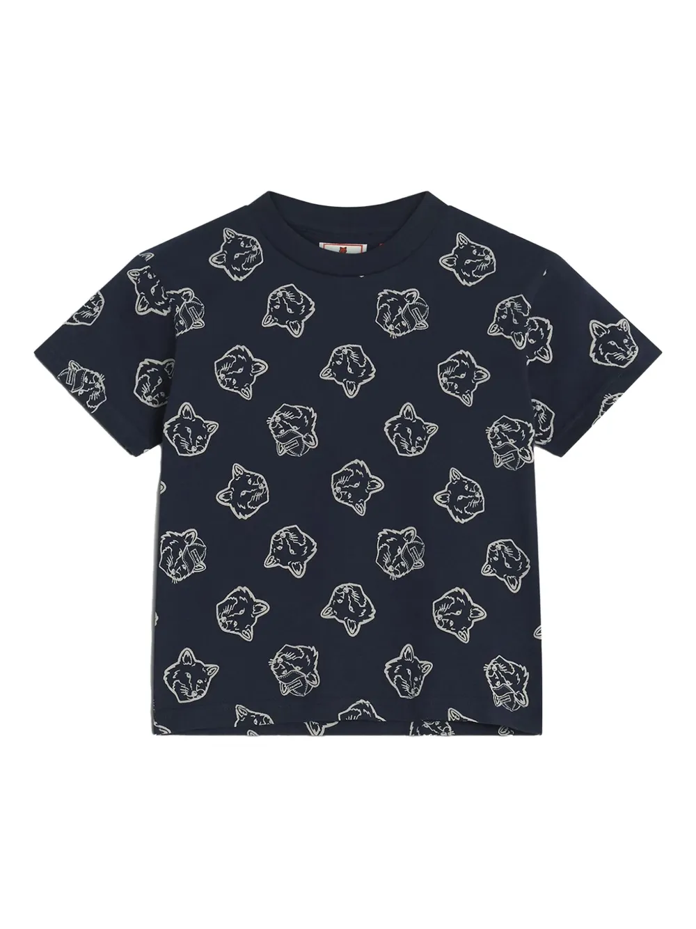 Maison Kitsuné fox-print short-sleeve top | Blue | Image 1