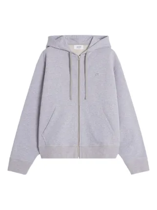 Maison Kitsuné Baby Fox zip-up Hoodie | Grey | FARFETCH