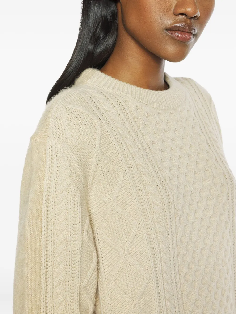 Maison Kitsuné Crew-neck Sweater In Neutral