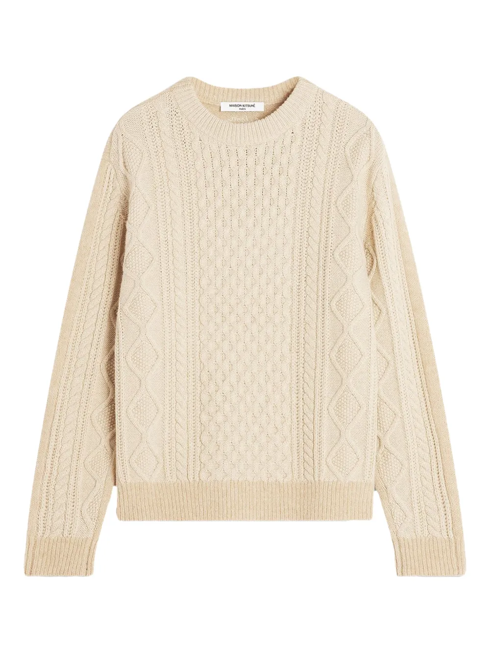 Maison Kitsuné Crew-neck Sweater In Neutral