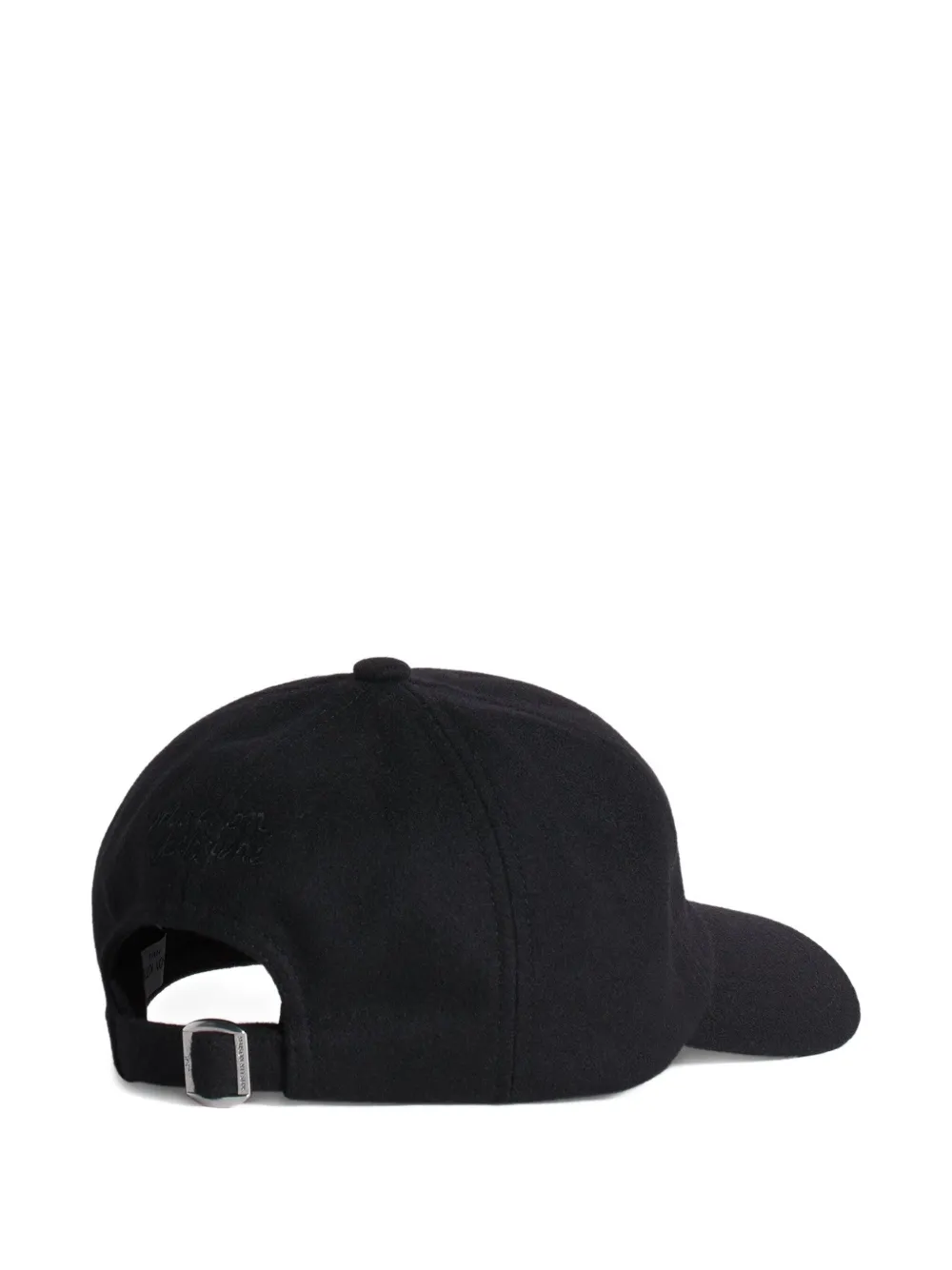 Maison Kitsuné fox-print baseball hat - Zwart