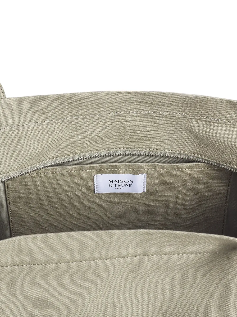 Maison Kitsuné Fox Head XL shopper Beige