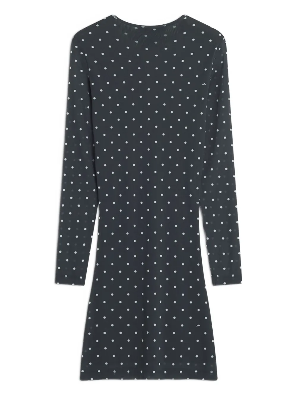 Maison Kitsuné Long-sleeve Mini Dress In Black