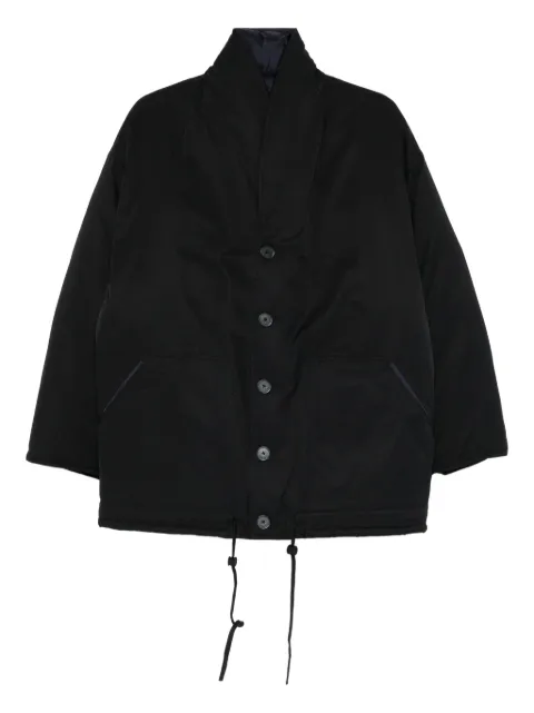 Closed reversible button pocket jacket