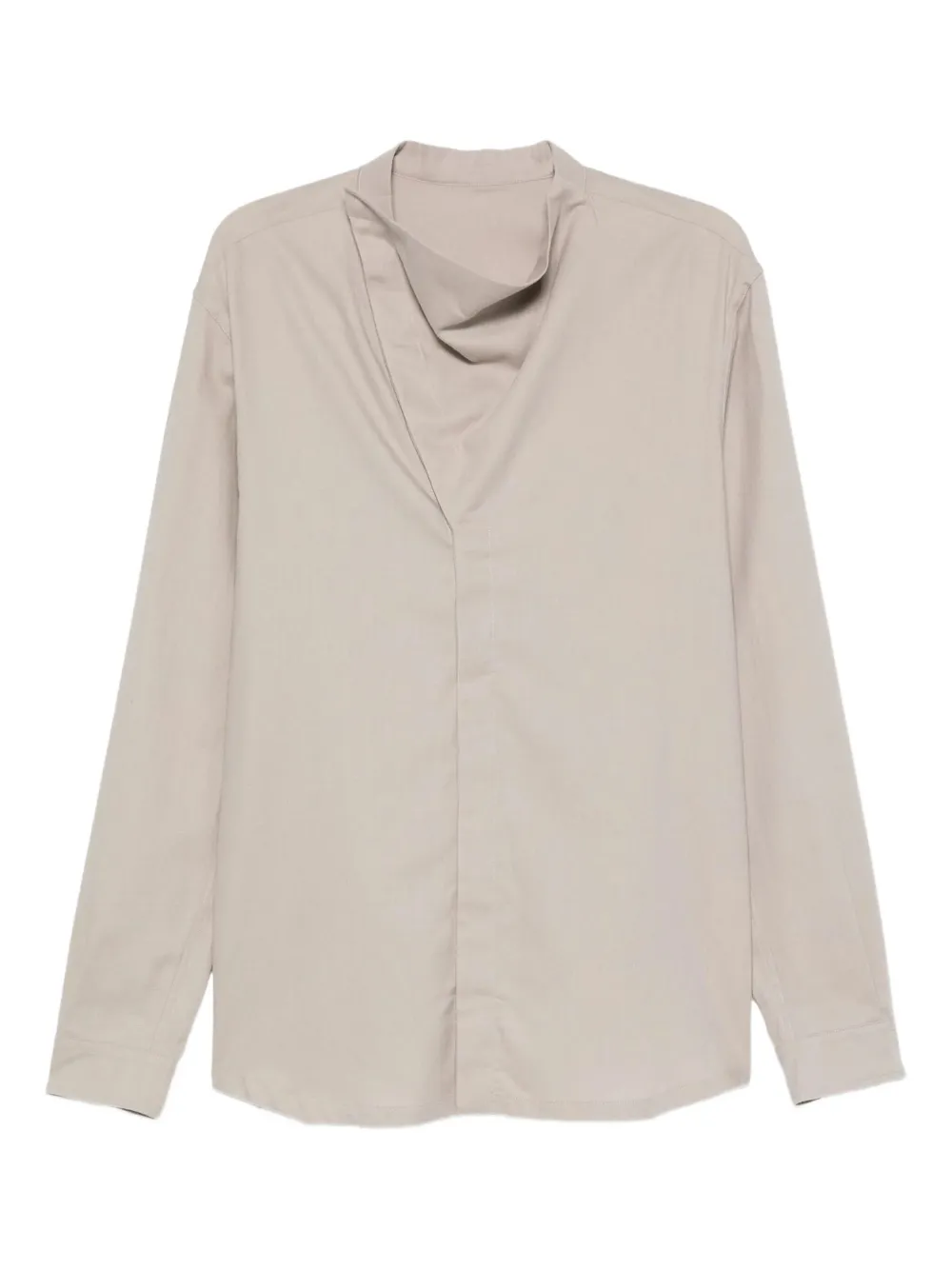 Rick Owens draped buttoned shirt | Neutrals | Image 1