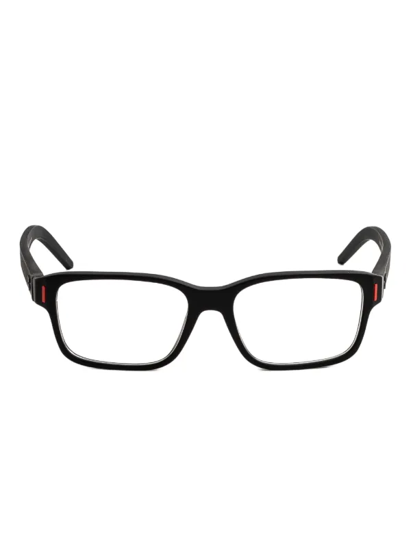 TAG Heuer Rectangle-frame Glasses in Black