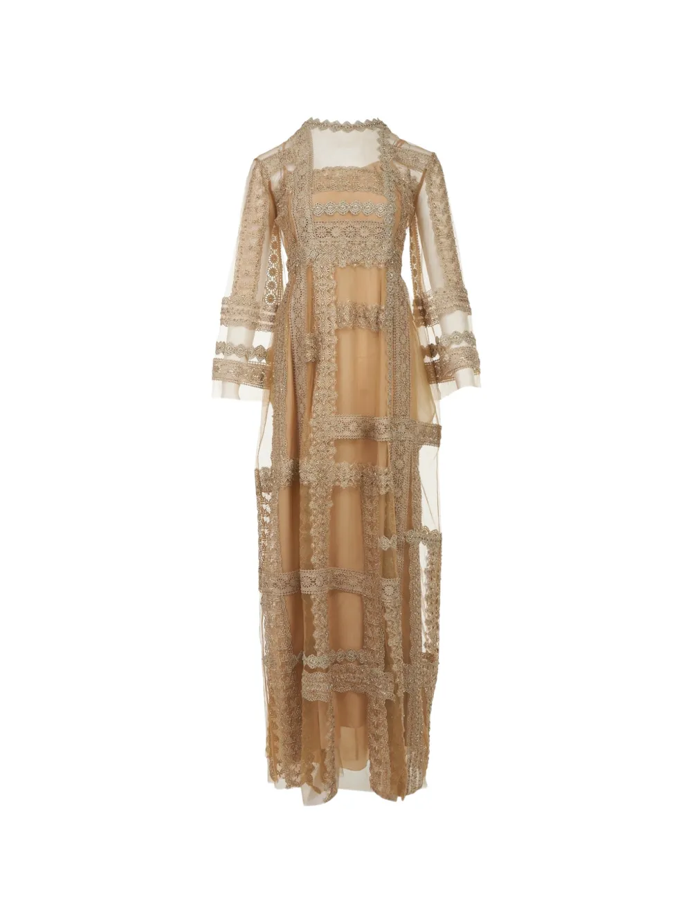 Biyan lace embroidered dress - Toni neutri