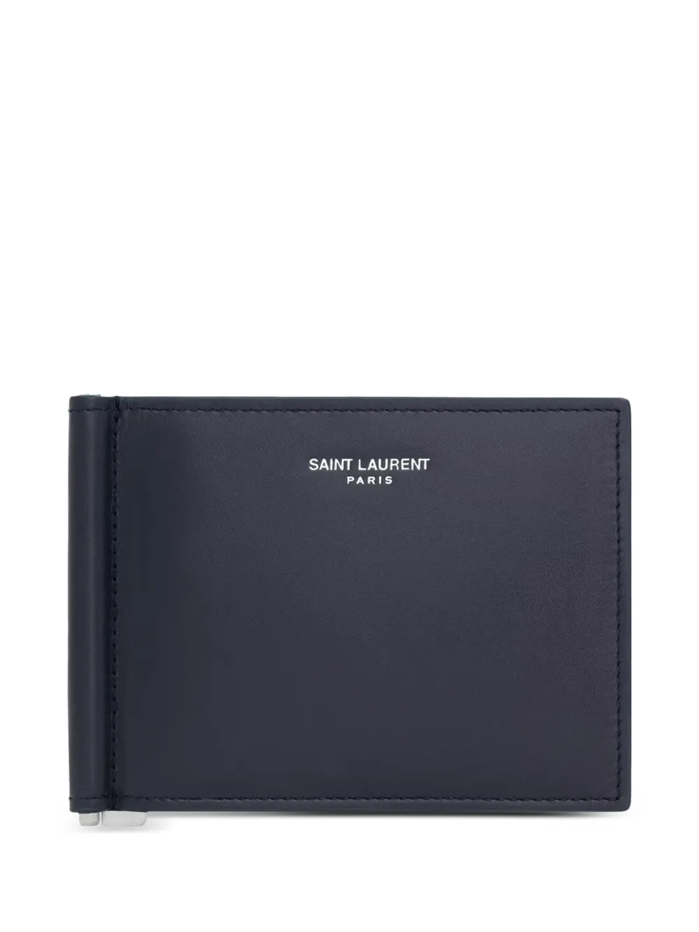 Saint Laurent logo bill-clip wallet | Blue | Image 1