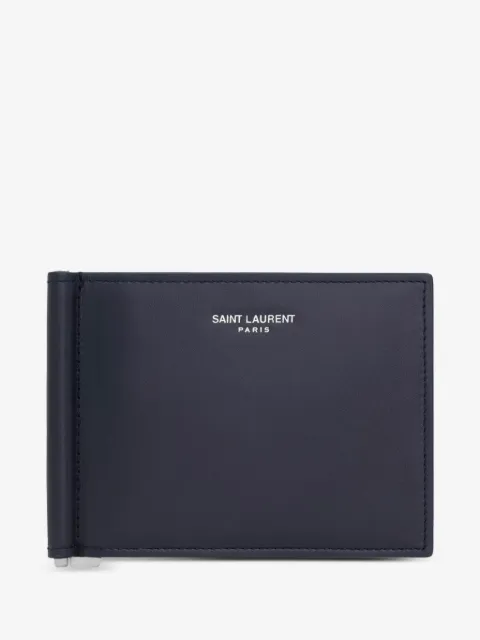 Saint Laurent cartera con logo