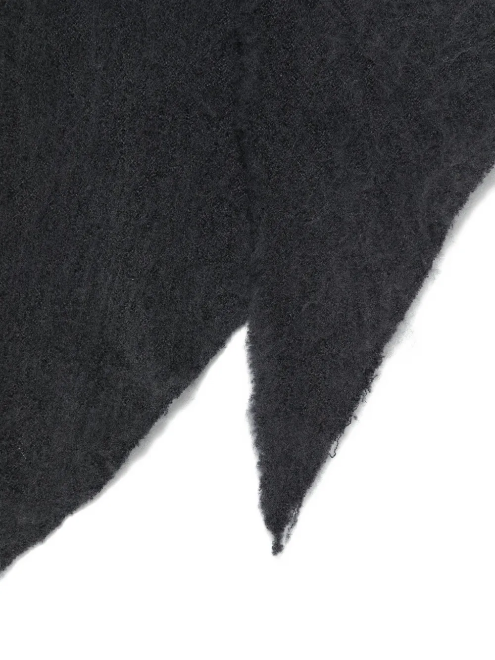 Faliero Sarti Cashmere And Wool Wraparound Scarf In Black
