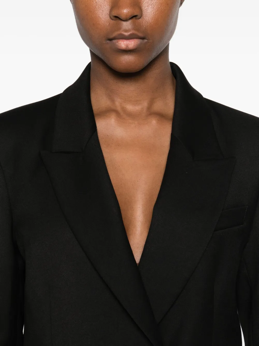 MAR DE MARGARITAS Blazer met dubbele rij knopen Zwart
