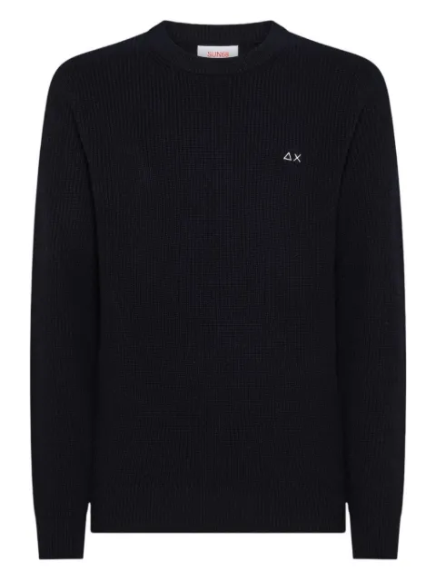 Sun68 ribbed-knit long-sleeve sweater