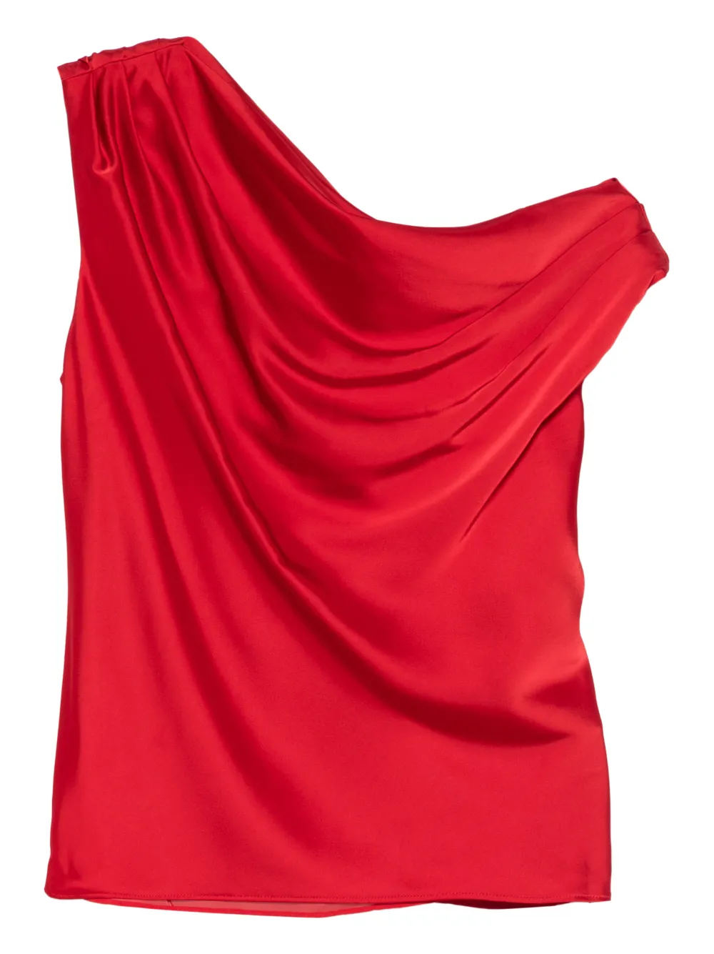 Lauren Ralph Lauren Blusa con dettaglio drappeggiato - Rosso