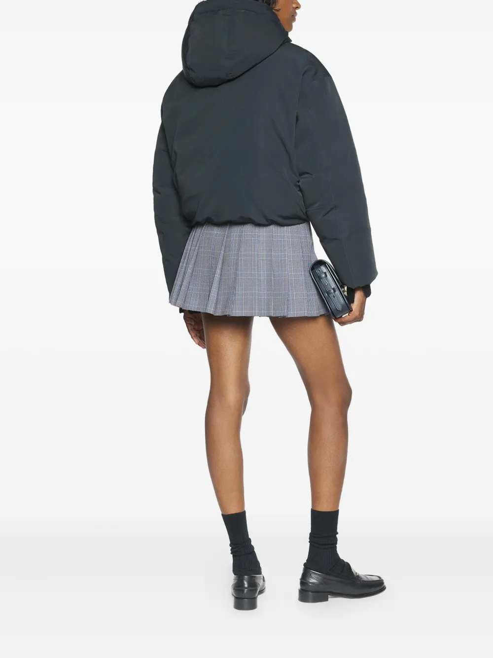 Maison Kitsuné Donsjack met capuchon Zwart