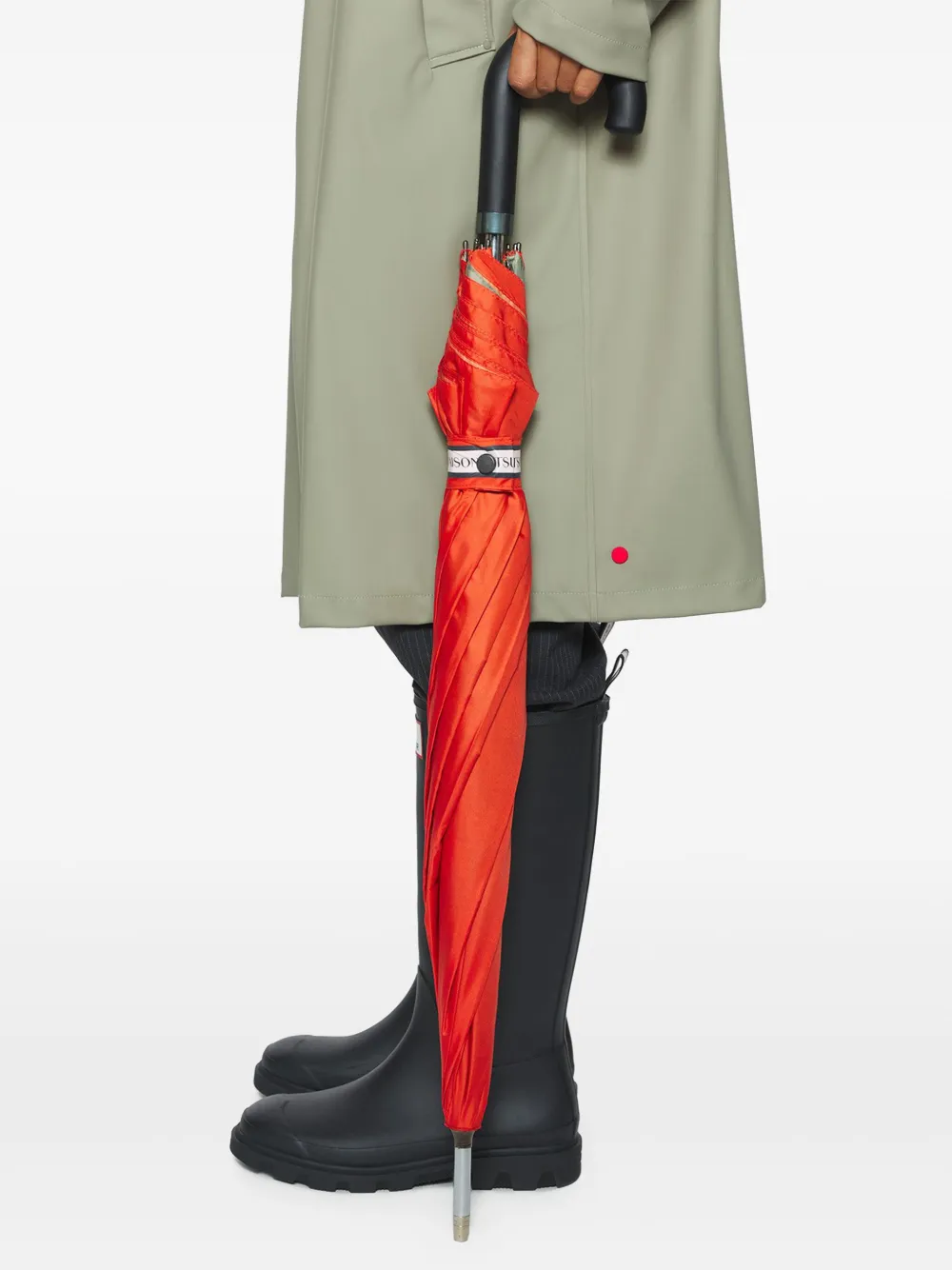 Maison Kitsuné Paraplu met logoprint Oranje