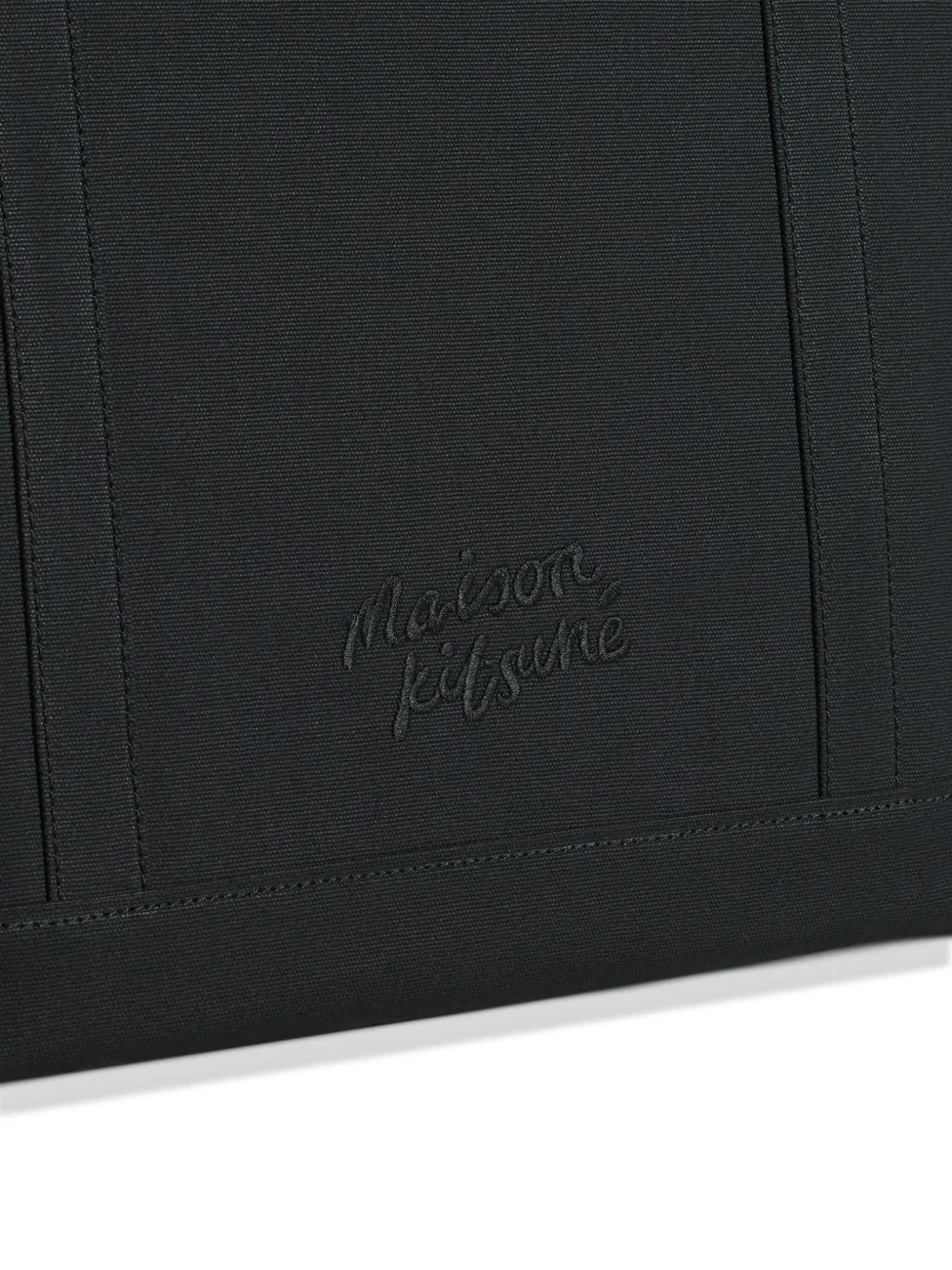 Maison Kitsuné Grote Fox Head shopper Zwart