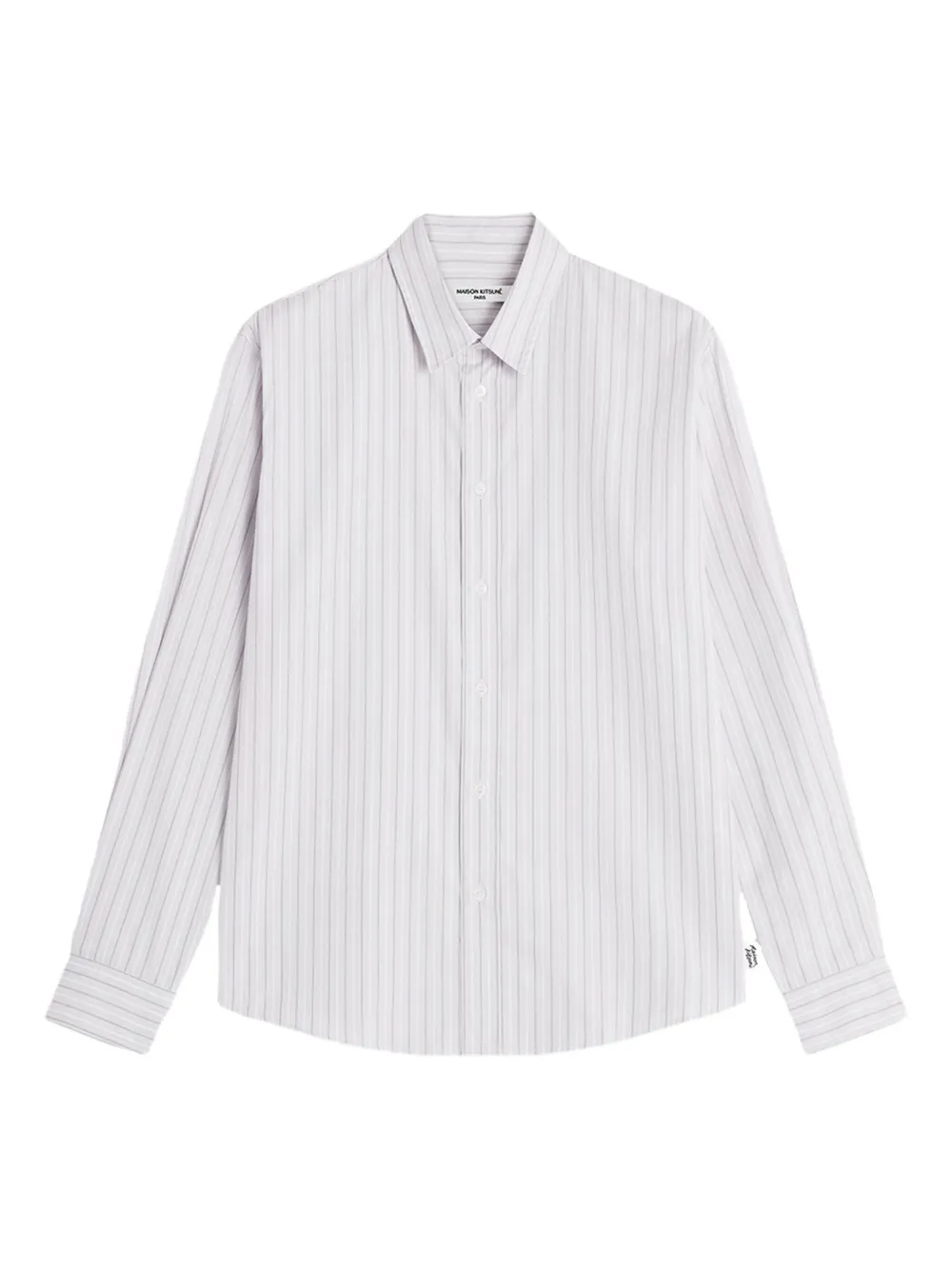 Maison Kitsuné striped button shirt - ホワイト