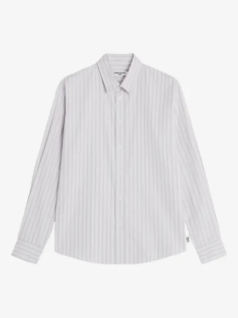 Maison Kitsuné camisa con motivo de rayas y botones