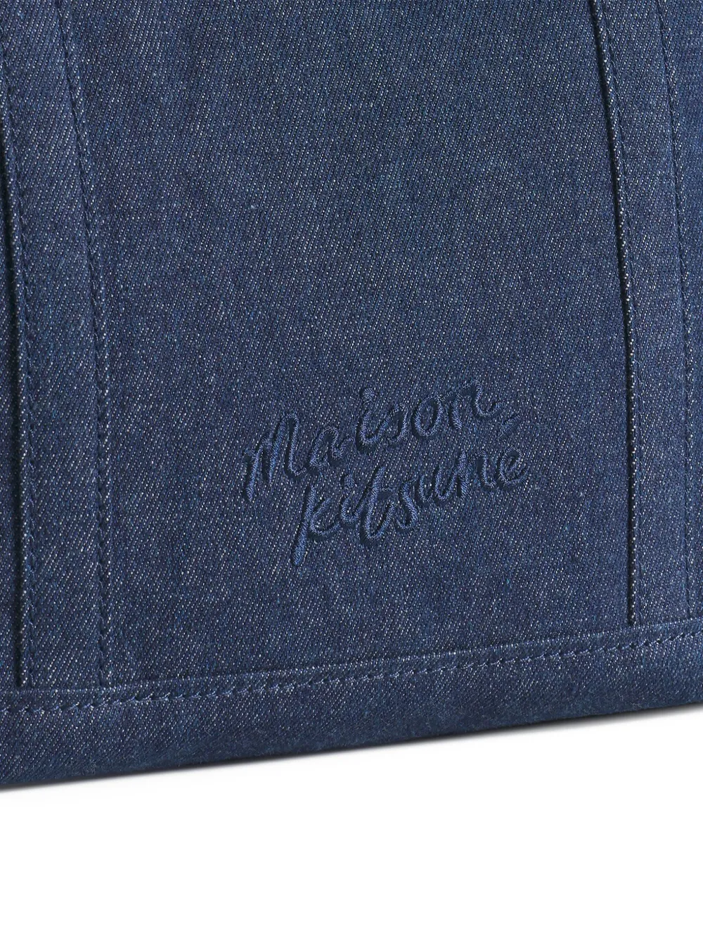 Maison Kitsuné Kleine Fox Head shopper Blauw