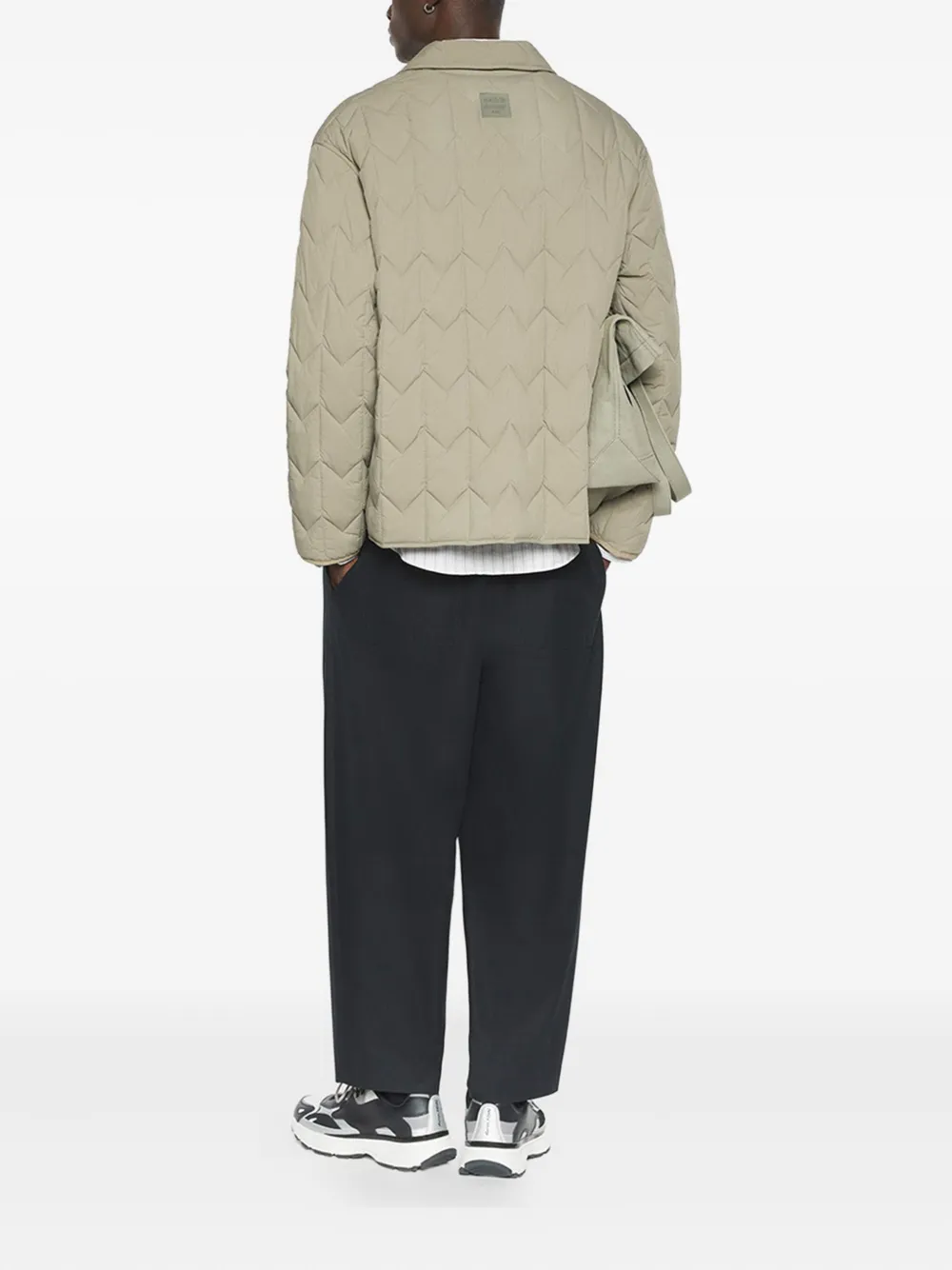 Maison Kitsuné Gewatteerd jack Beige