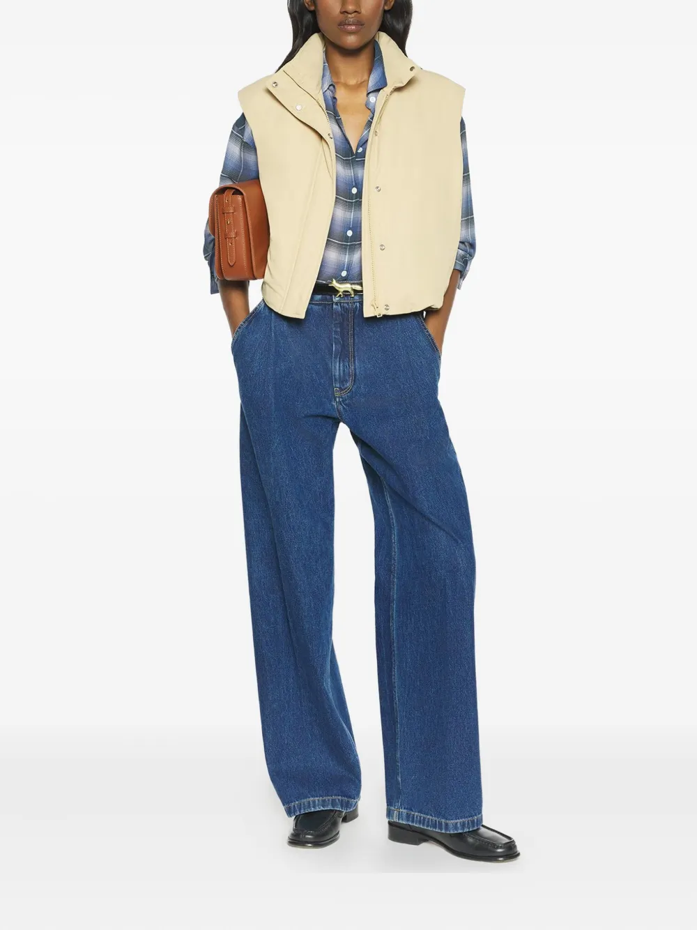Maison Kitsuné Funnel-neck Padded Jacket In Neutral