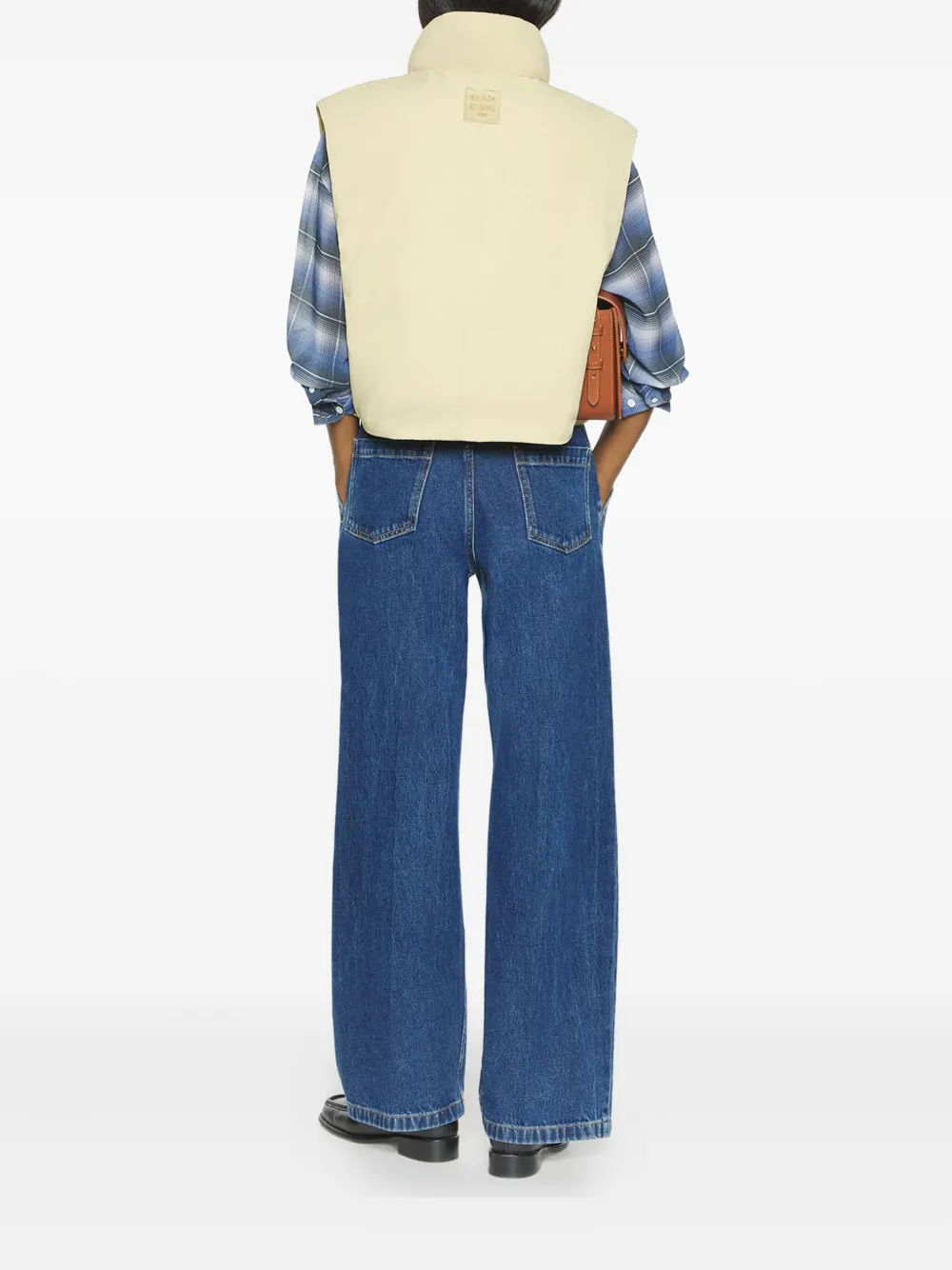 Maison Kitsuné Funnel-neck Padded Jacket In Neutral