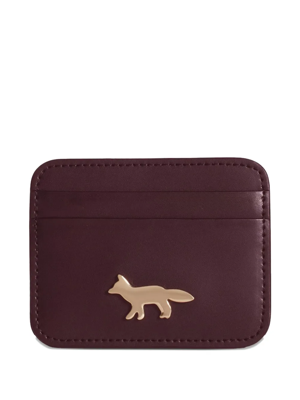 Maison Kitsuné Edie Cardholder In Brown