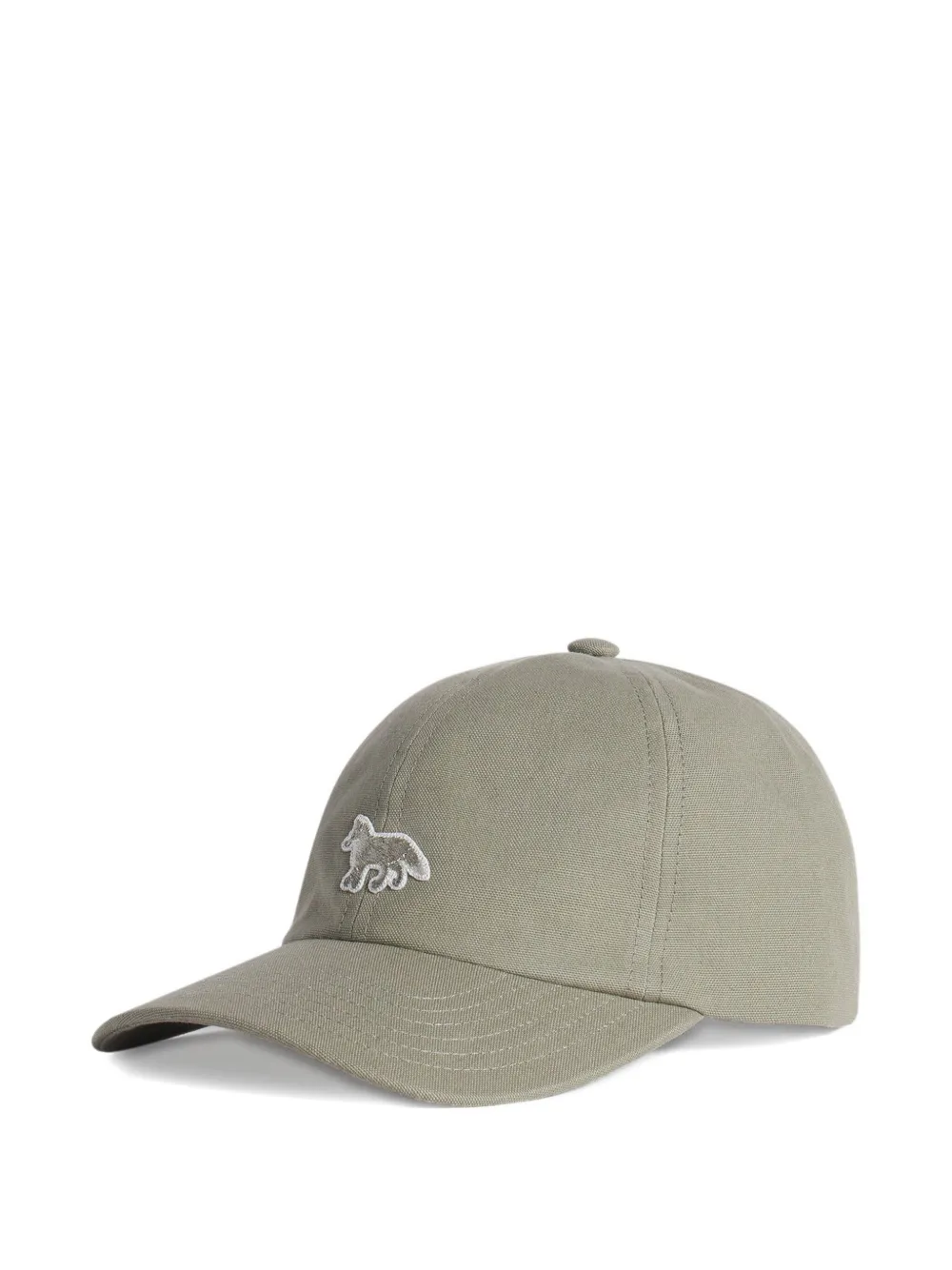Maison Kitsuné Fox-motif Baseball Hat In Green