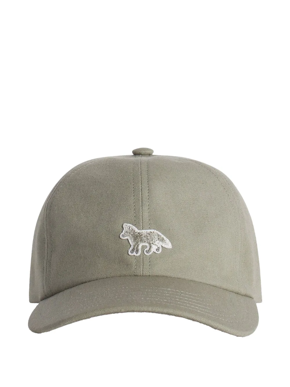 Maison+Kitsune+casquette+à+motif+renard+-+Vert