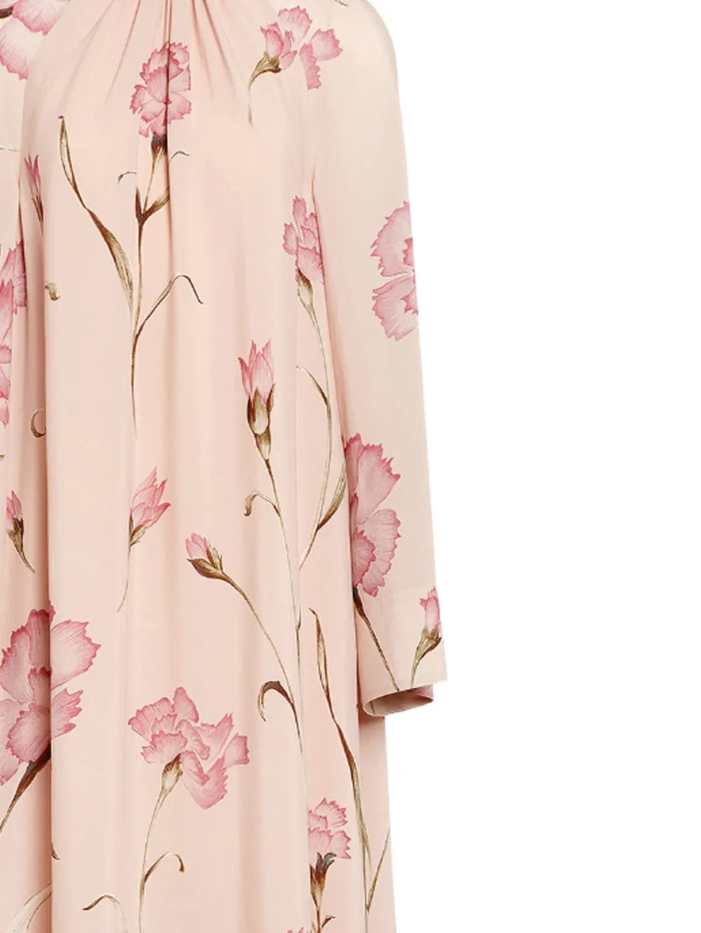 Giambattista Valli floral high-neck dress - Beige