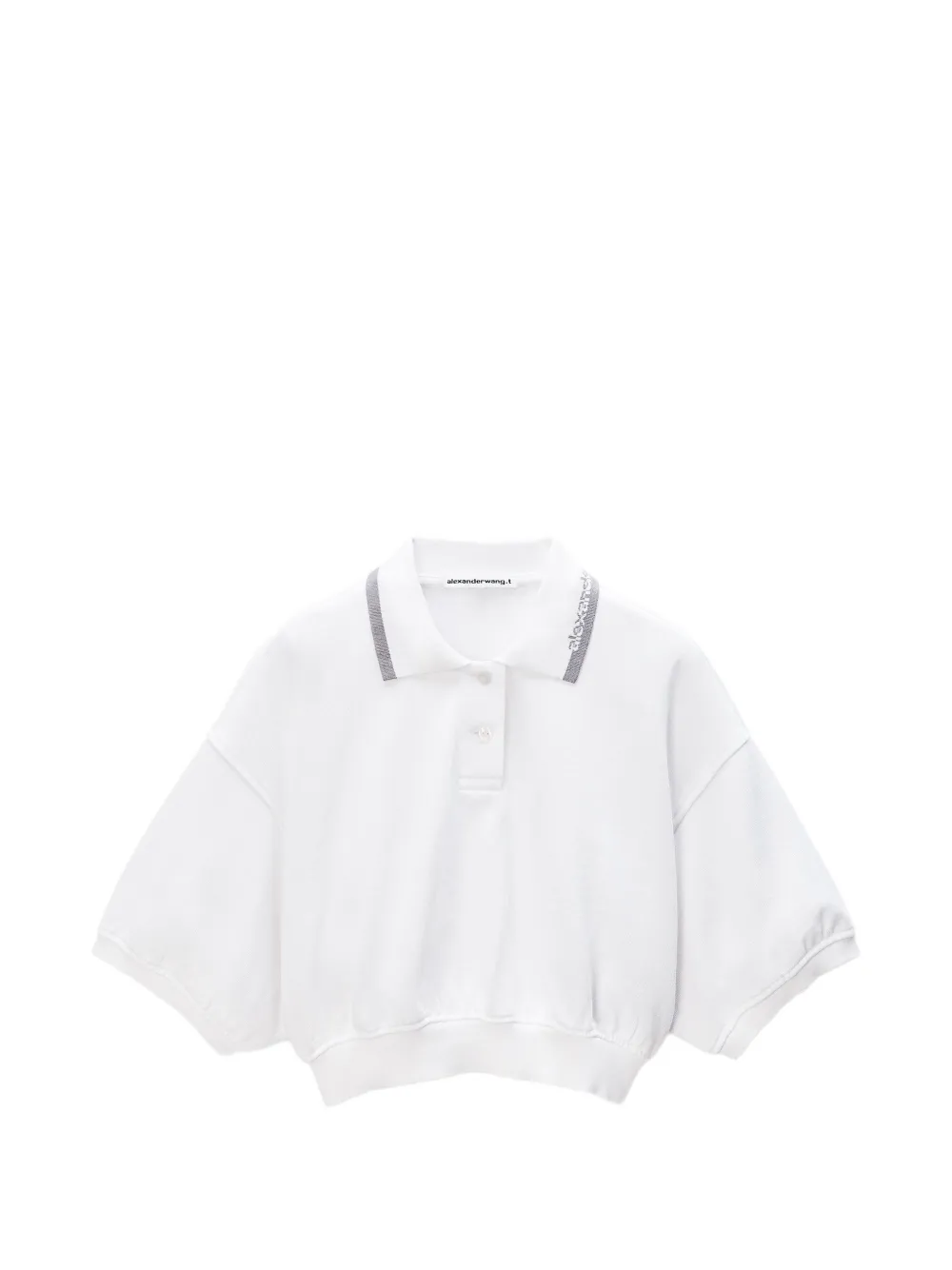Alexander Wang Cropped poloshirt Wit