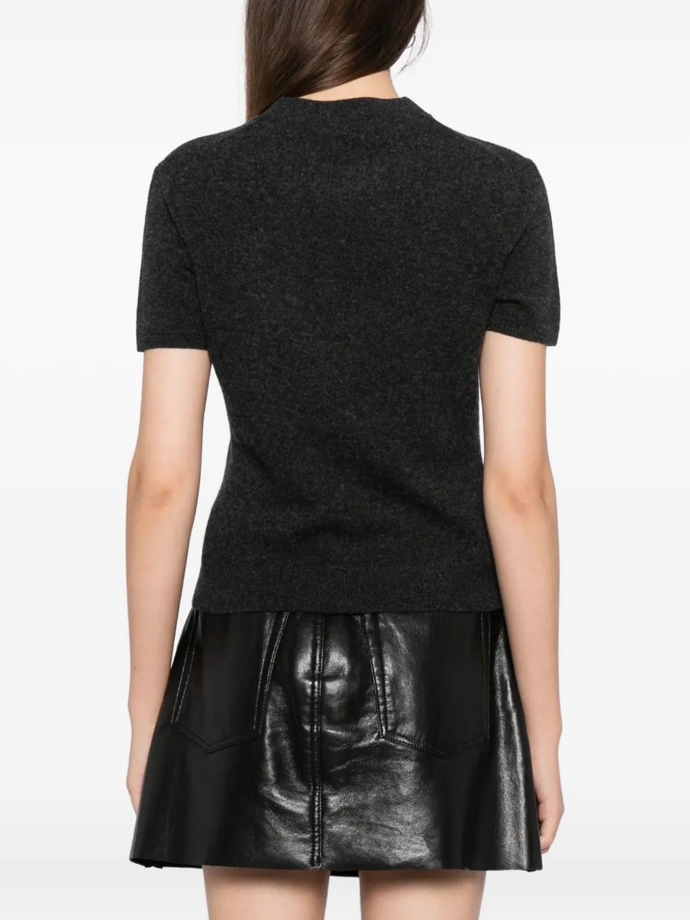 Alexander Wang Top met logopatch DARK GREY