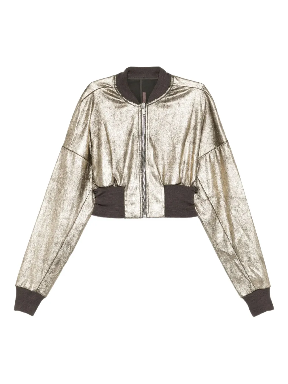 Rick Owens zip-up bomber jacket | Gold | Image 1