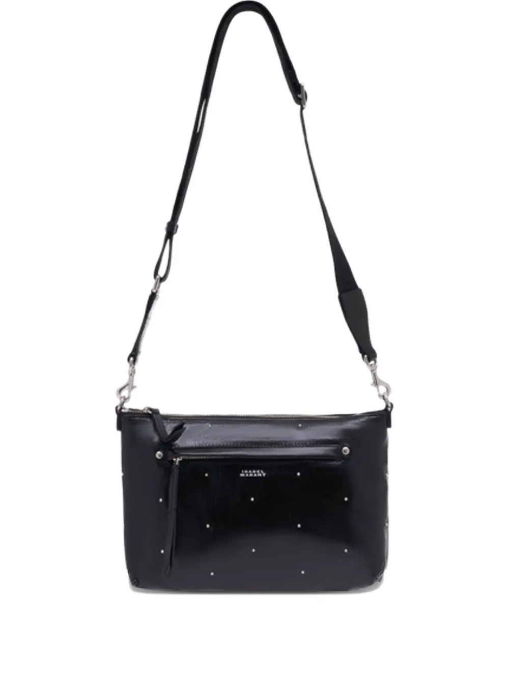 Isabel Marant Nessah Studded Shoulder Bag In Black