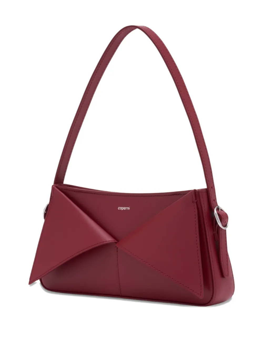 Coperni leather baguette shoulder bag - Rood