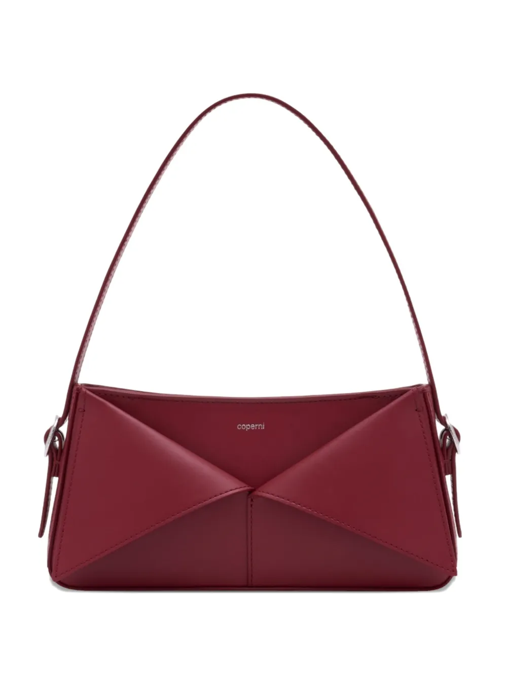 Coperni leather baguette shoulder bag - Rosso