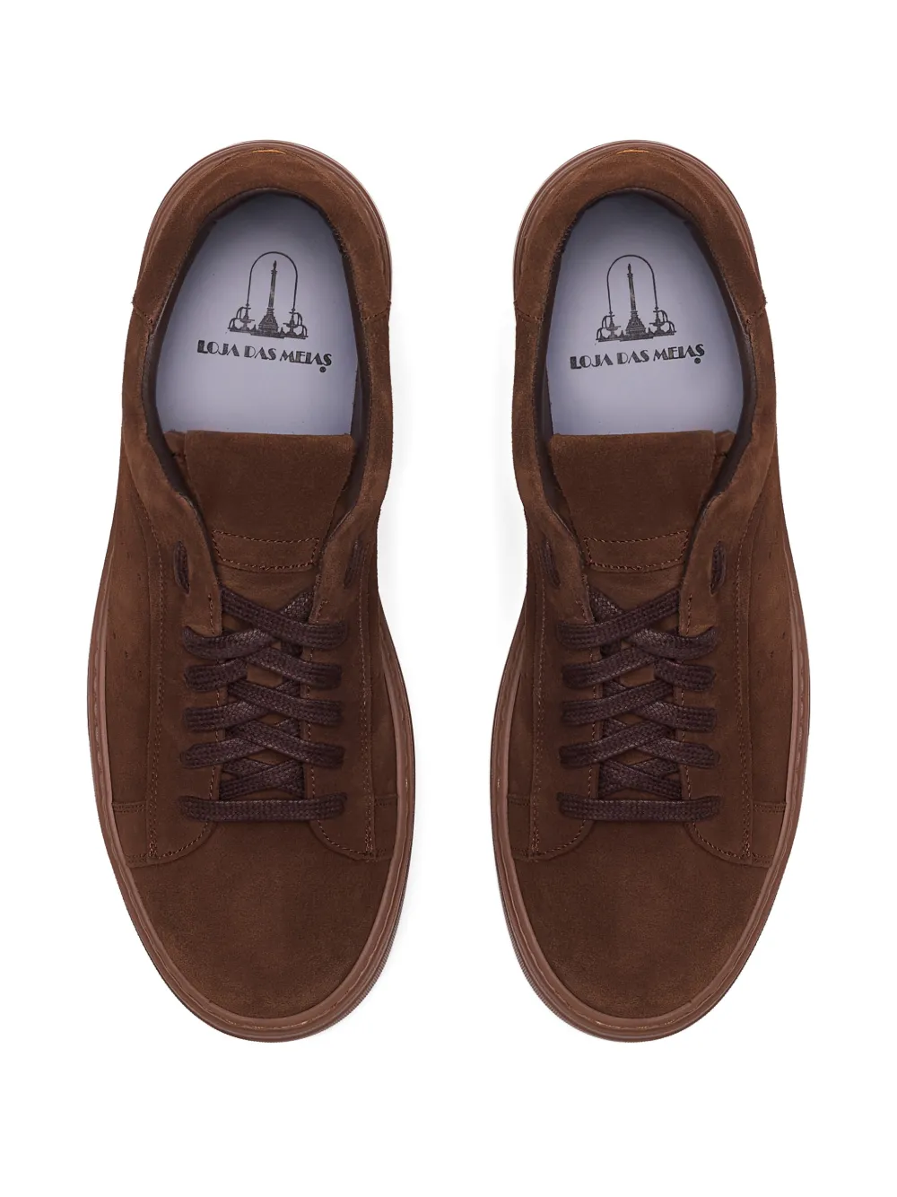 CALCE Suède sneakers Bruin