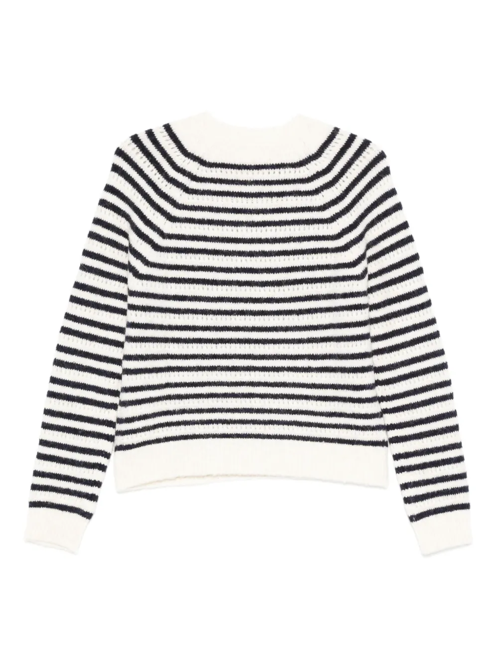 Semicouture Trui met gestreept detail Wit