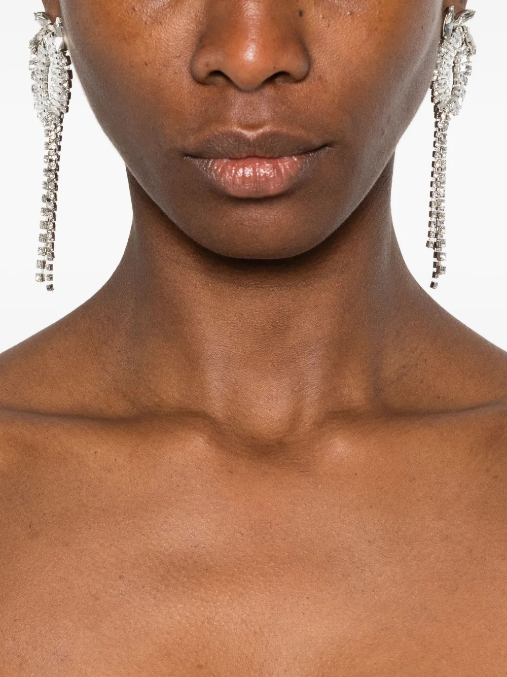 Semicouture Nikita crystal-embellishment earrings - Zilver