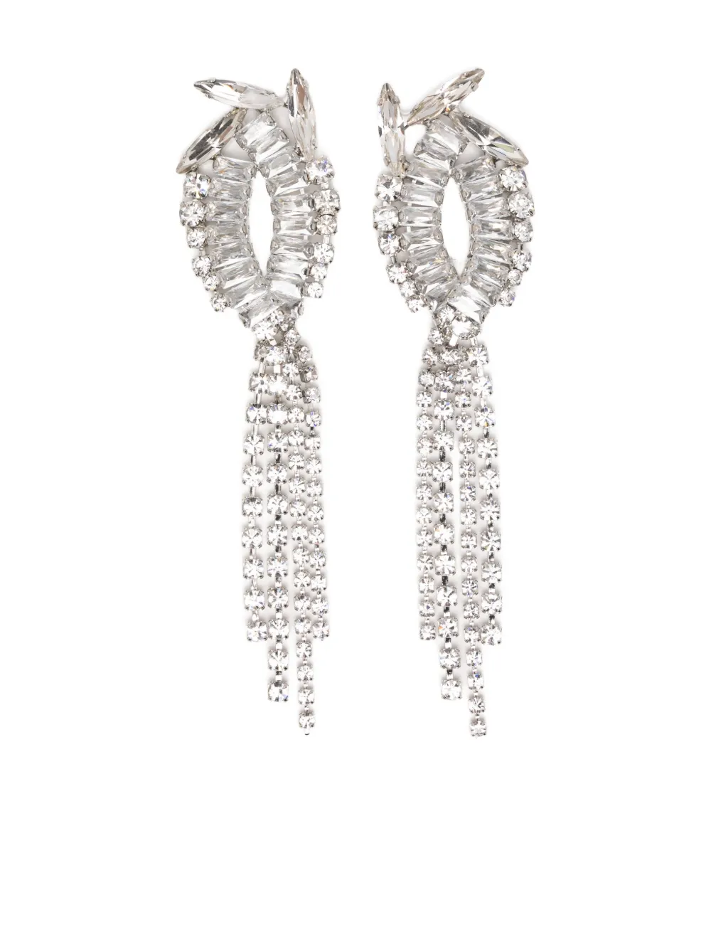Semicouture Nikita crystal-embellishment earrings - Argento