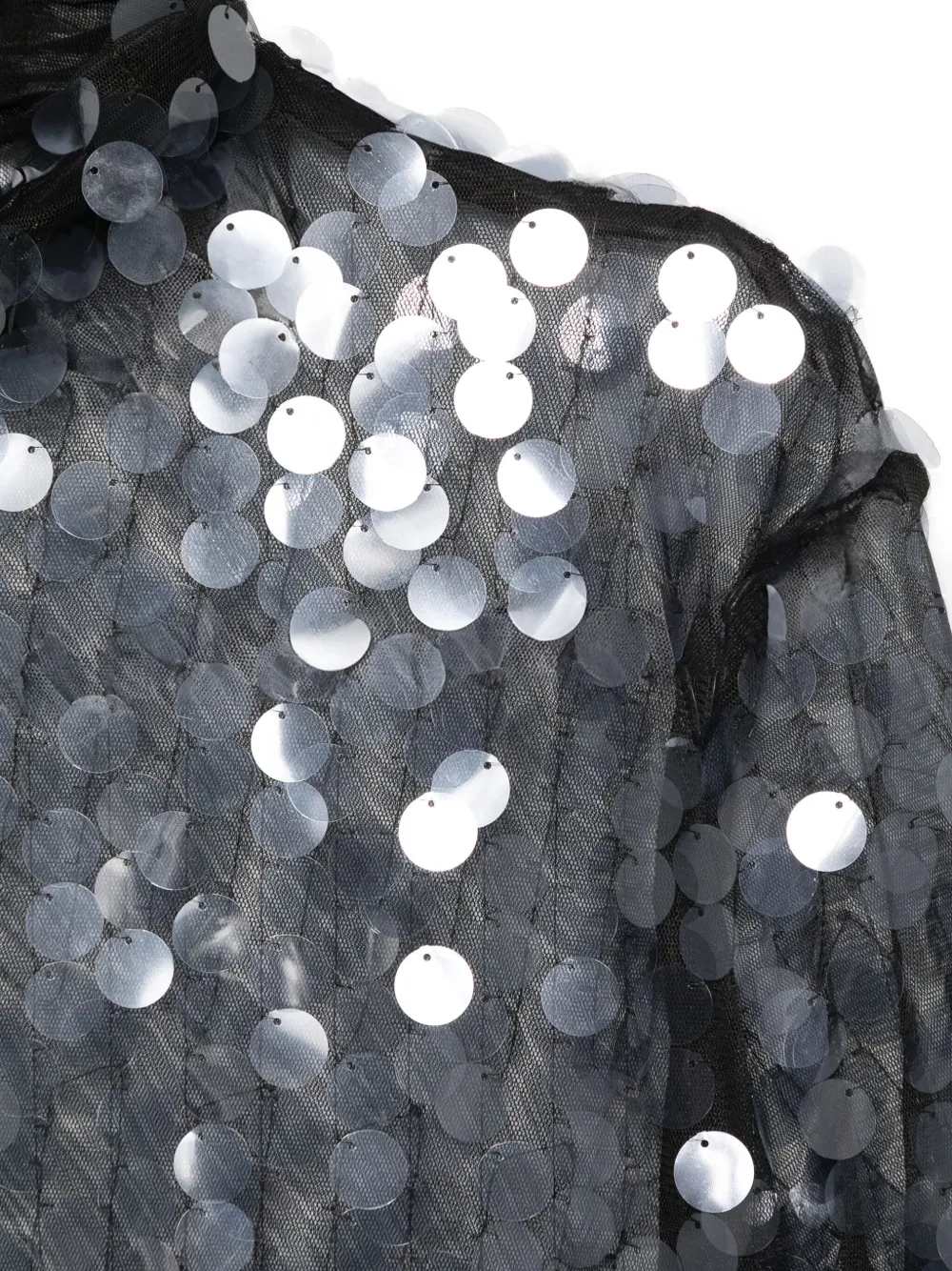 Semicouture Shirt met pailletten Zwart