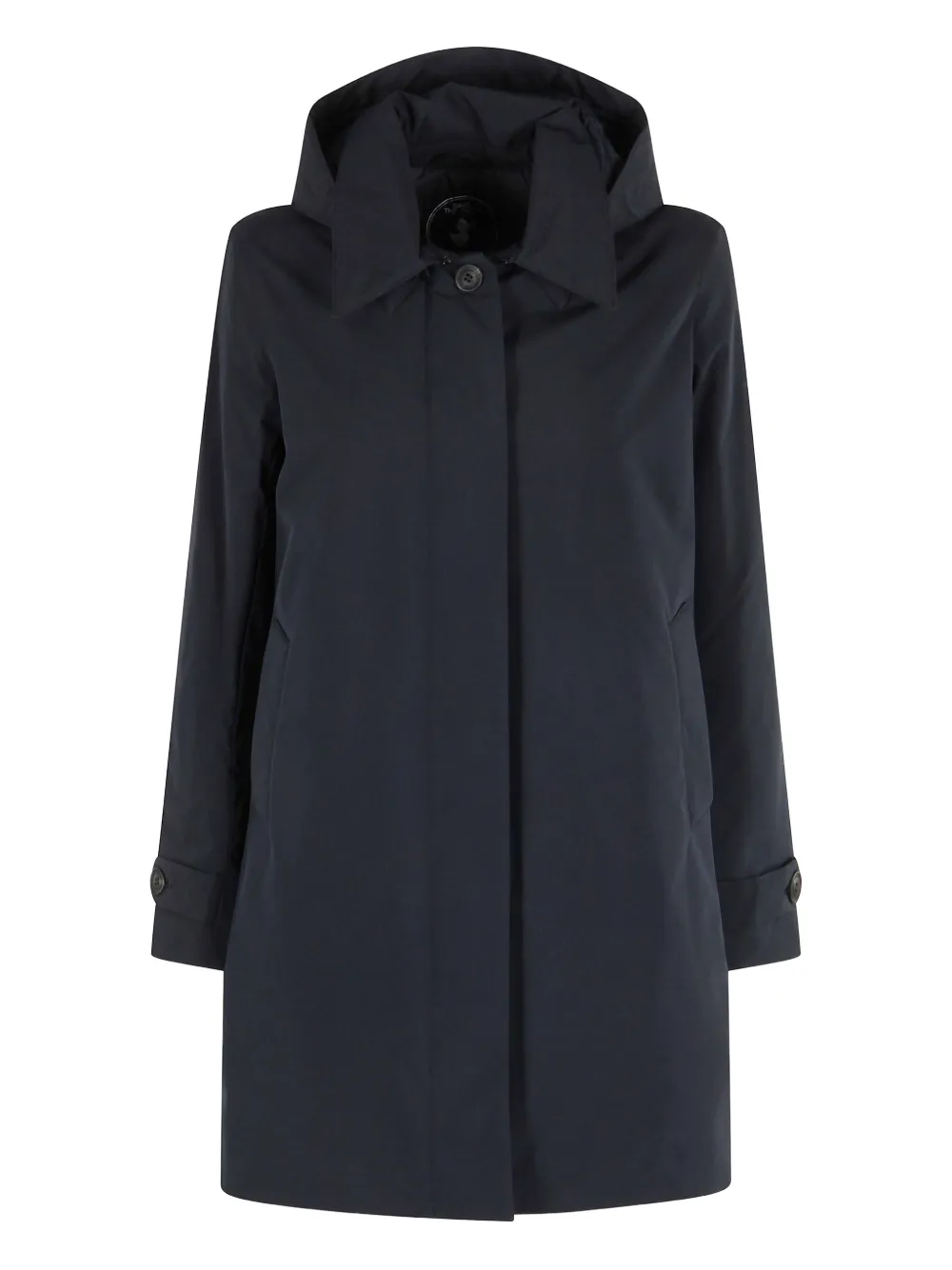 Save The Duck Hooded Padded Coat In Blue