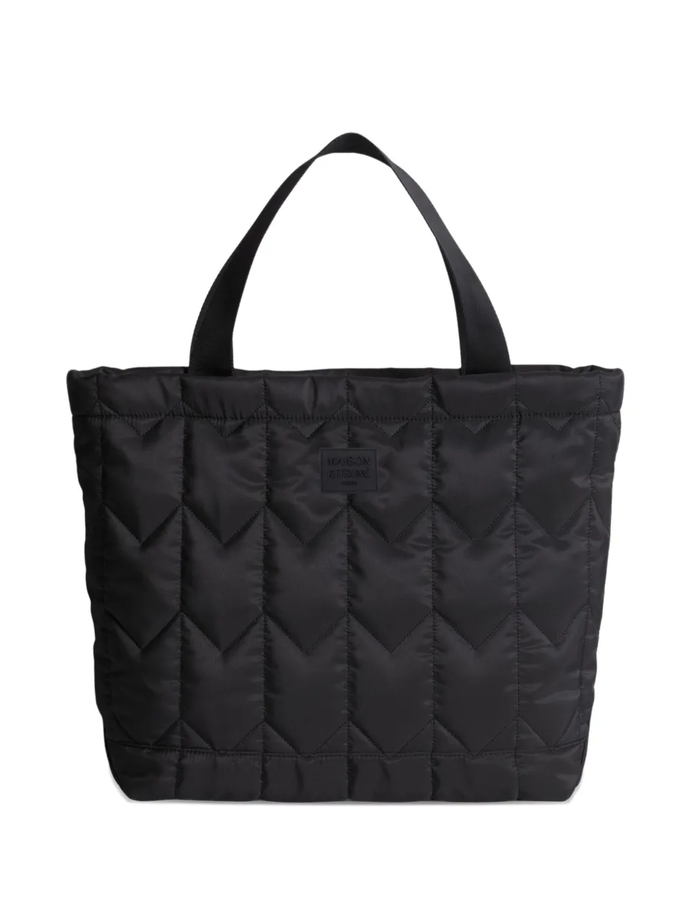 Maison Kitsuné Gewatteerde shopper - Zwart